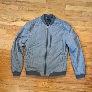 Banana Republic Men's Medium Gray Bomber Jacket